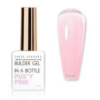 THR3E STROKES BIAB Clear,Pink,Nude,White Builder Gel for Nails, 15ml Nail Strengthener in a Bottle, Nail Extension Hard Gel, Soak Off Long Lasting white