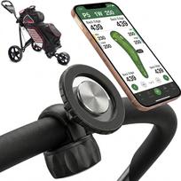 Magnetic Golf Push Cart Phone Holder,N52 Unshakeable Mount for Bumpy Terrains, 360° Rotatable GPS Clamp for 0.7-1.26  Handlebars juoda