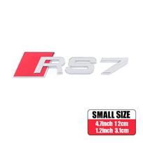 RS3 RS4 RS5 RS6 RS7 RS8 Logo Car ABS Emblem Body Tail Trunk Decoration Sticker Accessories For Audi A1 A2 A3 A4 A5 A6 A7 A8 RS S 1PCS