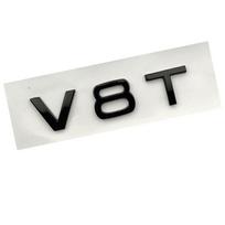 2x Adhesive 3D ABS Chrome Plated Shiny V8T Logo Number Letter Car Fender Emblem Sticker For Audi SQ7 V8 T Sticker Accessories juoda