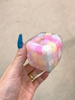 Kietas saldainio kubas Streso kamuoliukas Minkšti žaislai Formuojamas Neatsitrenkiantis kubas Suspaudžiamas kamuoliukas Asmr Sensory Anti-Streso Fidget žaislai Suaugusiems gray