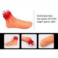 Halloween Prop Bloody Scary Fake Organ Human Brain Body Parts Fake Hand Finger Leg Foot Brain Heart Party Accessories orange