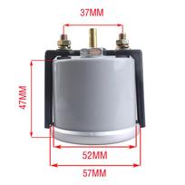 Water Temperature Meter Car Auto Water Temp Gauge 40~120 Celsius 2  52mm Universal White LED Smoke Len Digital 12V with Sensor gray