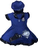 S-XL Children's Day Police Show Costumes Halloween Costumes Boys and Girls Police Costumes Children's Show Costumes 160 black