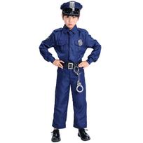 S-XL Children's Day Police Show Costumes Halloween Costumes Boys and Girls Police Costumes Children's Show Costumes L blue