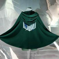 Japoniškas Hoodie Attack On Titan Cloak Shingeki No Kyojin Scouting Legion Halloween Cosplay Kostiumai Anime Cosplay Green Cape XL žalia