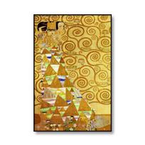 Klasikinis Gustavo Klimto Šeimos Garsus Drobės Paveikslas Ašara Bučinys Auksas Modernūs Plakatai Spaudiniai Sienų Menas Paveikslas Kambario Dekorui Cuadros 60cm×90cm NoFrame beige
