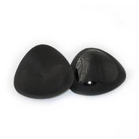 Kvėpuojantys širdelės formos lipnūs liemenėlės ir maudymosi kostiumo įdėklai moterims Triangle (Black)