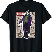 Batman Dark Knight Joker Funny Pages T Shirt T-Shirt XXXXXL įvairiaspalvis