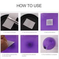 Balloon Glue Point 250PC ot Glue Clear Removable Adhesive Dot ouble Sided Ballon Tape Strips for Birthday Wedding Baby Shower Party Vanlentine black