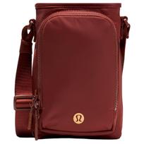 Lululemon Water Bottle 2L Simple Daily Crossbody Bag With Front Pocket Unisex Bags Rocky-Orange LU9CBXS-1 Rockwood Orange/ROWD black