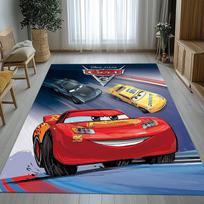 Animacinių filmų automobiliai Žaibas Makvynas Svetainės neslystantis kilimėlis Minkštas kilimas miegamajam Vaikų žaidimų kambariui Prie sofos, Namų dekoras Durų kilimėlis Dovana 40x60cm black