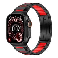 Apple Ultra 3 Watch Strap: Curved Sport Rubber with Steel Inlay for New Series 11 Model 44/45/46/49mm (Series 3, 2, 1) black
