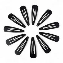 ACCESSHER Premium Black Tic Tac Hair Clips for Women & Girls | Strong Grip Snap Hair Pins | Stylish & Lightweight Hair Accessories for Daily, Party black
