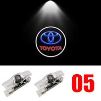 Automobilio LED Durų Įspėjamoji Lemputė Lazerinis Projektorius Šešėlio Šviesa Sveikinimo Logotipo Lempa Toyota Corolla RAV4 Camry Yaris C-HR Prius MD4 black