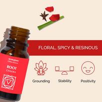 Frankincense & Patchouli Root Chakra Essential Oil Diffuser Blend | 10ml brown