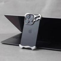 Titano Metalinis Telefono Dangtelis IPhone 16 15 14 13 Pro Max Kameros Plėvelė Aliuminio Lydinio Kampinis Bamperis Atsparus Smūgiams Be Rėmelio Dangtelis For iPhone 13 balta