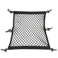 Bike Basket Cover Rear Basket Cargo Net with Stretch Webbing and Trimmed Border, for Everyday Carry and Local Travel black