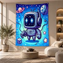 Decorative Tapestry,Astro Bot Printed Wall Art, Lightweight Wall Hanging For Bedroom Background 150cmx200cm