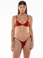 Acuarela Brand Bikinis 'Royale Triangle Bikini Set' rubinų raudona