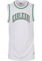Karl Kani Sportiniai marškinėliai 'Sport College' žalia / balta
