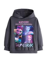 Next Megztinis be užsegimo 'K-Pop Demon Hunters' mėlyna / šviesiai mėlyna / tamsiai pilka / neoninė rožinė