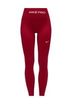 NIKE Sportinės kelnės 'Pro' vyno raudona spalva / balta