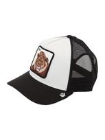 GOORIN Bros. Kepurė 'King' smėlio spalva / nebalintos drobės spalva / ruda / juoda