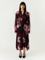 YAS Palaidinės tipo suknelė 'YASFLOW' šokolado spalva / rausvai raudona / rožinė / melionų spalva