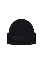 BOSS Megzta kepurė 'Afox' juoda