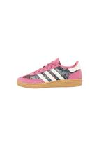 ADIDAS ORIGINALS Sportbačiai 'Adidas x Liberty Handball Spezial' žalsvai mėlyna / orchidėjų spalva / karmino raudona / balta