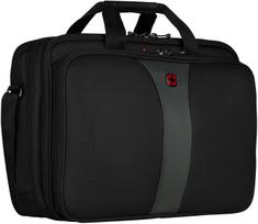 Wenger Legacy 17 Triple Gusset Briefcase for 17-inch Laptop, Black (600655)