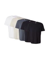 JACK & JONES Marškinėliai glaisto spalva / pilka / juoda / balta