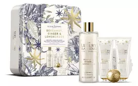 The Luxury Bathing Company Body care gift set in a tin box Bergamot, Ginger & Lemongrass 5 pcs