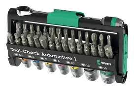Galvučių su antgaliais rinkinys Wera Tool-Check Automotive 1, 38 vnt. (05049065001)