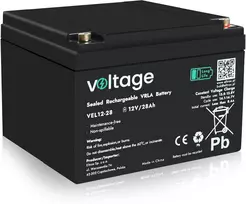 voltage AGM baterija 12V 28Ah VEL12-28 ilgaamžiškumo (15 metų tarnavimo laikas)