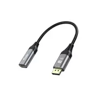 Adapteris AV Equip Displayport->HDMI Adapteris 1.4 St/Bu 8K/60Hz Pilkas
