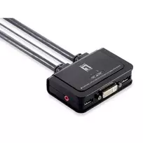 Perjungiklis LevelOne 2-PORT USB DVI KVM SWITCH