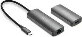DIGITUS HDMI-USB-C Kartotuvas 4K/120Hz CAT6A 30m