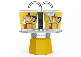 Bialetti espresso virimo aparatas Mini Express Lichtenstein + 2 espresso puodeliai