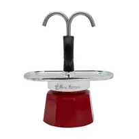 Bialetti espresso virimo aparatas rinkinys Mini Express Magritte + 2 espresso puodeliai
