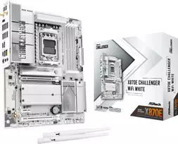 Pagrindinė plokštė ASRock X870E Challenger WiFi Balta AM5 ATX HDMI/USB-C D