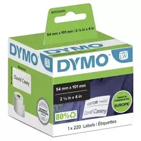 DYMO LW siuntų/vardų etikečių lipdukai 54x101mm 220 vnt./ritė