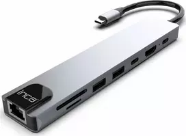 INCA Adapteris ITPC-7T Tipas C > 3xUSB-A, 1xRJ45, 1000mbps