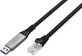 DIGITUS USB 3.2 RJ45 Ethernet kabelis 1Gbit/s 15 m