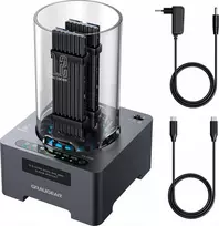 Graugear Klon-stotis M.2-NVMe-SSD su ventiliatoriumi ir vieno mygtuko klonavimo funkcija (G-M2DK-CL-20G)