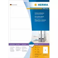 Herma Lipdukai Special 4291, segtuvams, A4, balti, 192 x 59 mm, matinis nepermatomas popierius, 400 vnt.