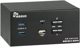 Inter-Tech IPC KVM komutatorius AC-22HUS HDMI, 4K@60Hz