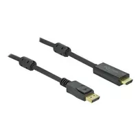 Delock DisplayPort 1.2 > HDMI kabelis 4K 60Hz 3m aktyvus Juodas