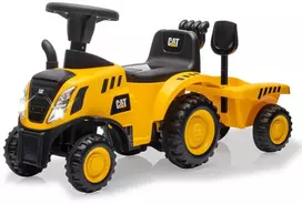 Jamara čiuožykla Caterpillar traktorius su priekaba 2in1 geltona